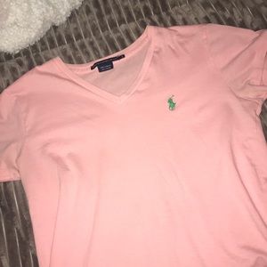 pink polo tee